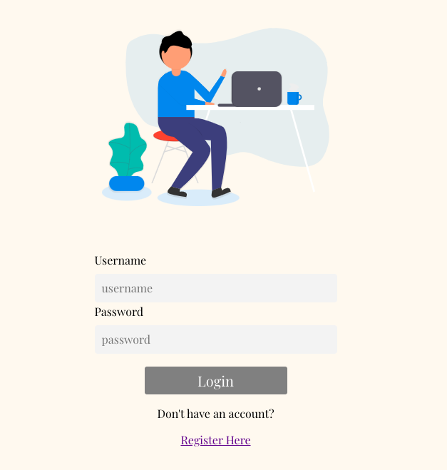 login form